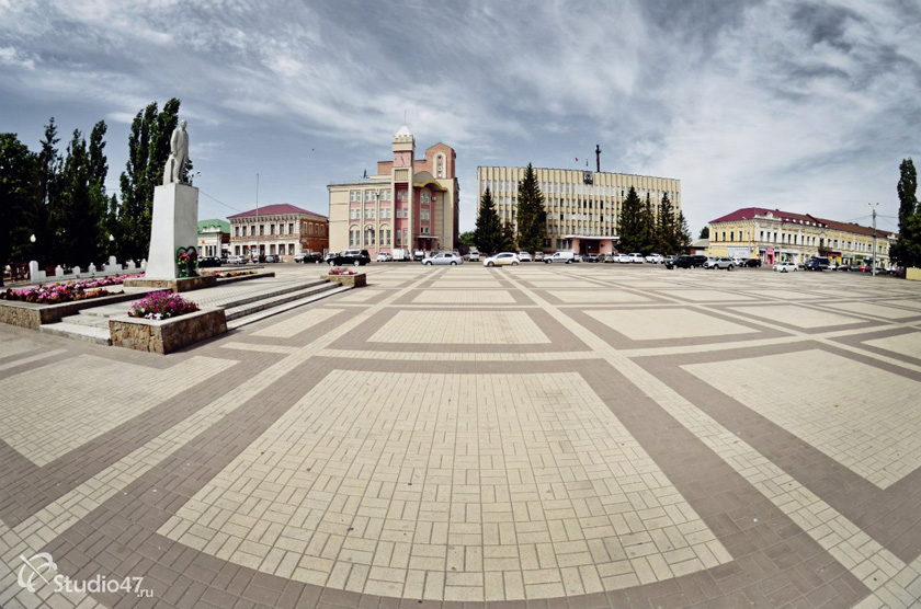 Центральная площадь Ленина в Борисоглебске