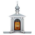 Икона с изображением святых Бориса и Глеба
