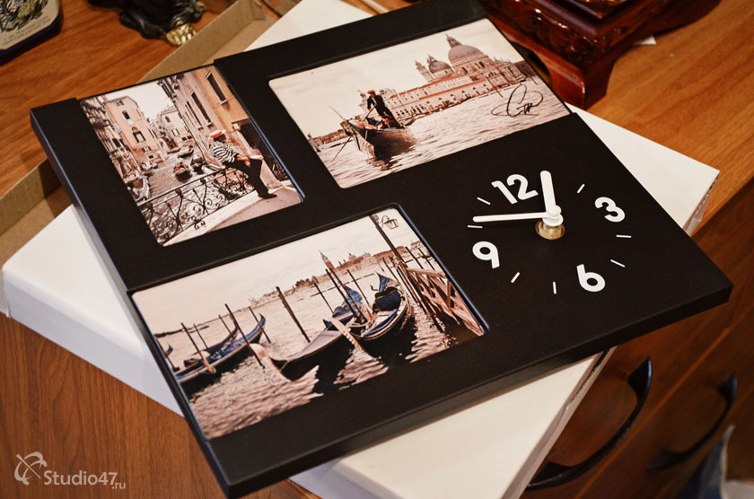 Часы с рамками для фотографий